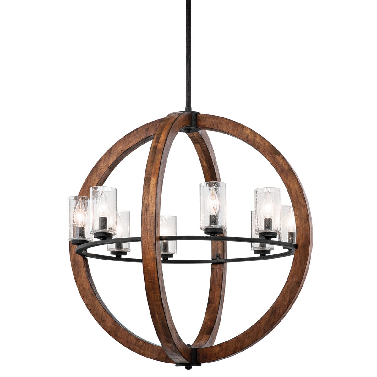 Kichler Grand Bank 8-Light Chandelier in Auburn Stained Finish