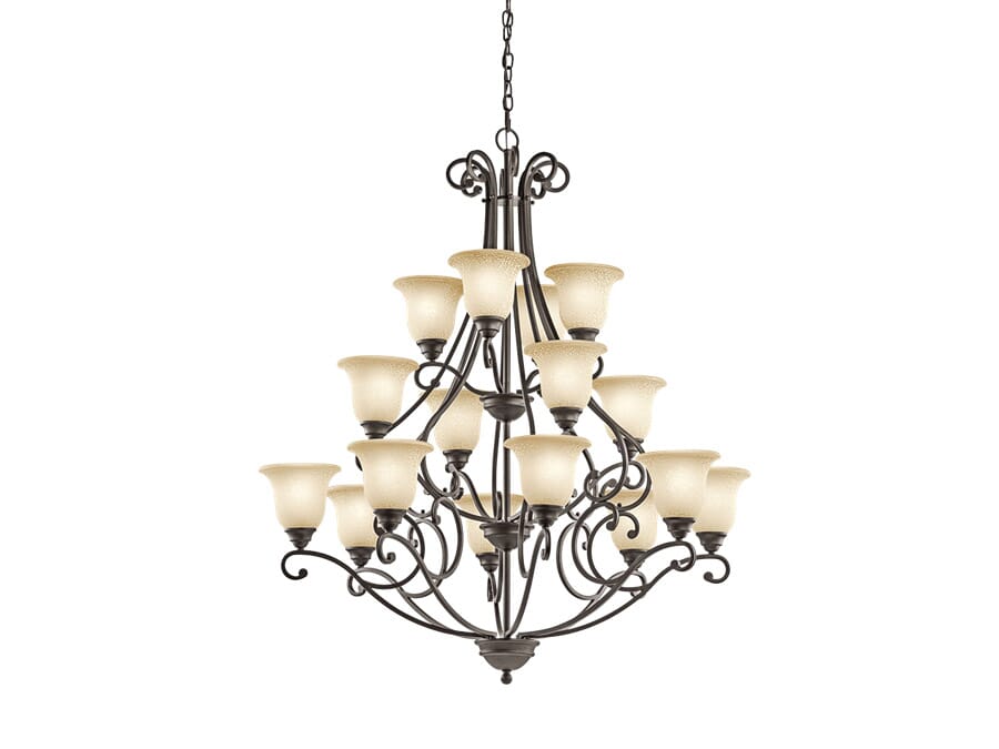 Kichler Camerena 16-Light Chandelier in Olde Bronze