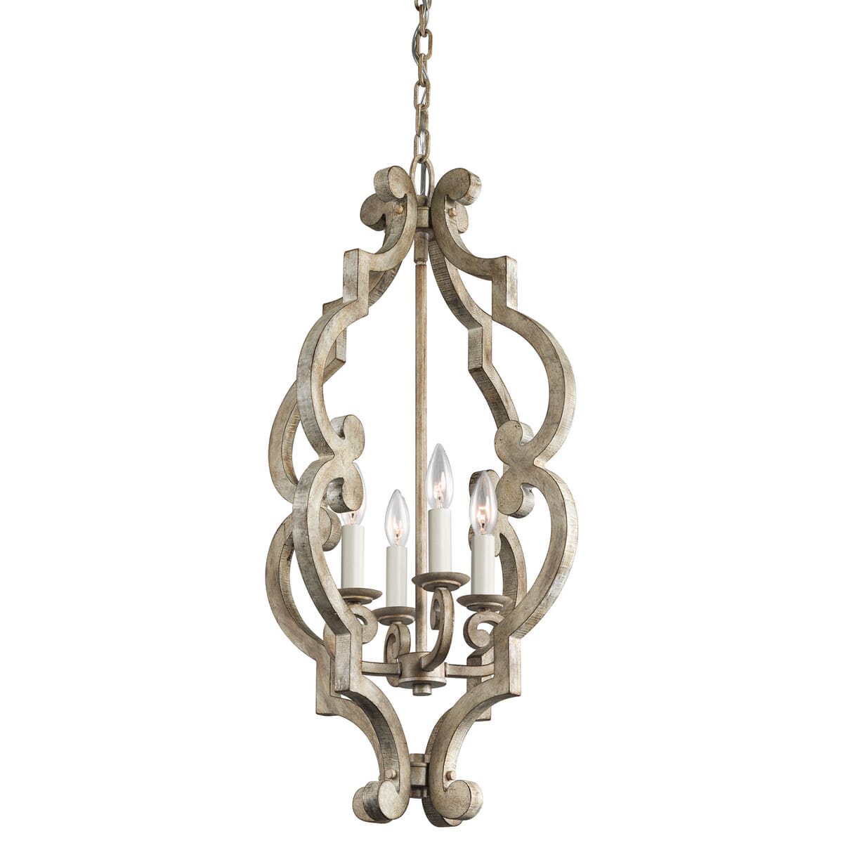 Kichler Hayman Bay 4-Light Foyer Light in Antique White