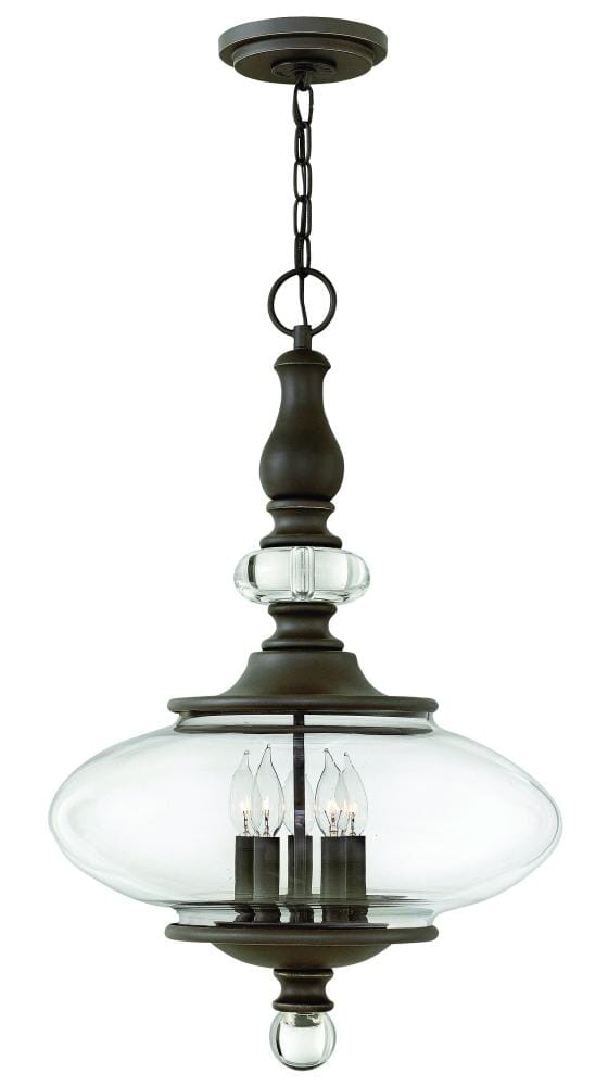 Hinkley Wexley 5-Light Single Tier Pendant in Oil Rubbed Bronze