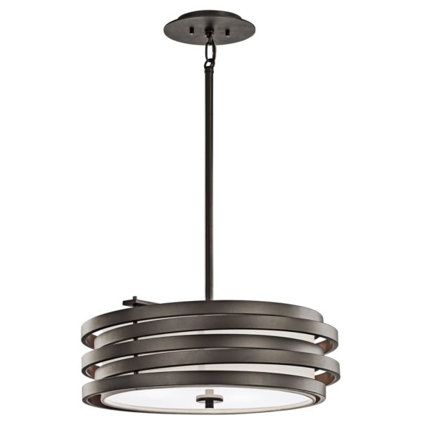 Kichler Roswell 3-Light Pendant in Olde Bronze