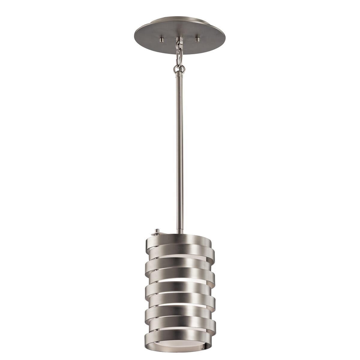 Kichler Roswell 1-Light Mini Pendant in Brushed Nickel