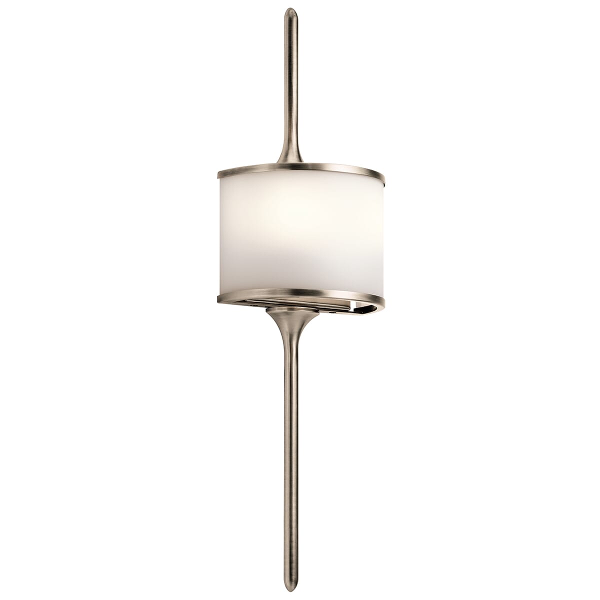 Kichler Mona 2-Light Halogen Wall Sconce in Classic Pewter