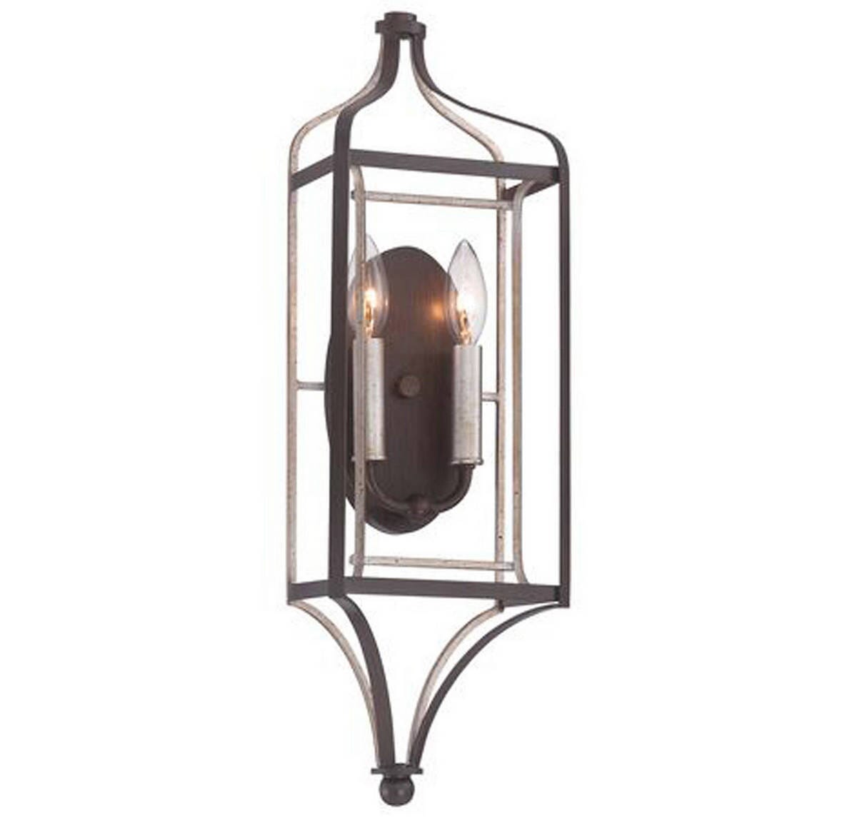 Minka Lavery Astrapia 2-Light Wall Sconce in Dark Rubbed Sienna