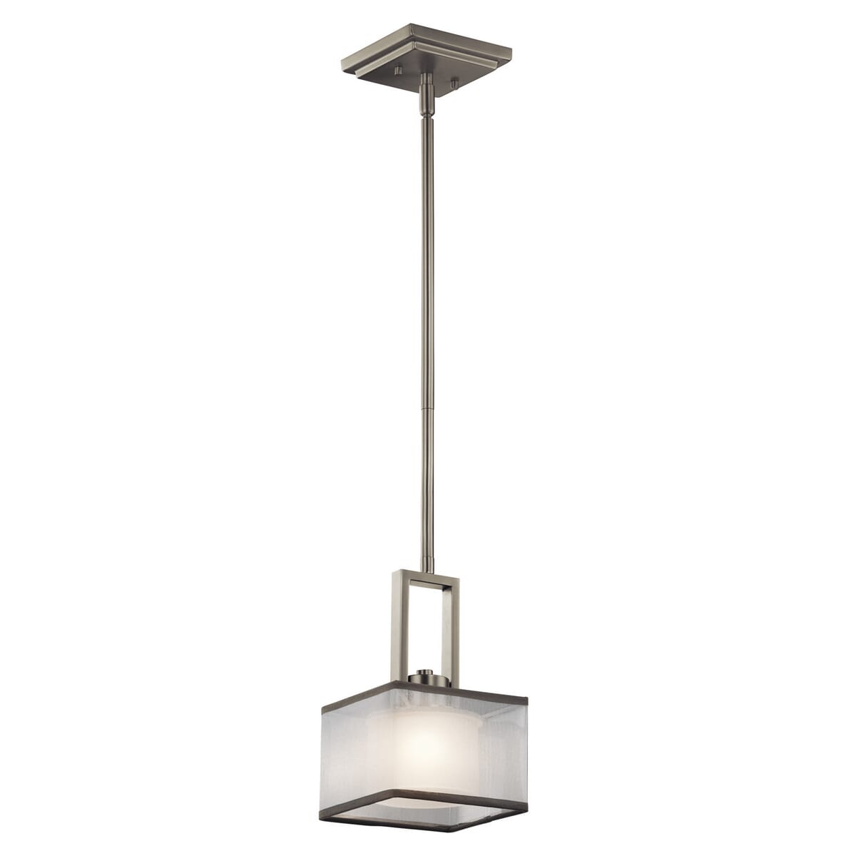 Kichler Kailey 1-Light Mini Pendant in Brushed Nickel