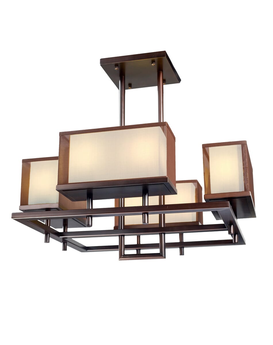 Maxim Lighting Hennesy 31.5" 8-Light Linear Pendant in Oil Rubbed Bronze