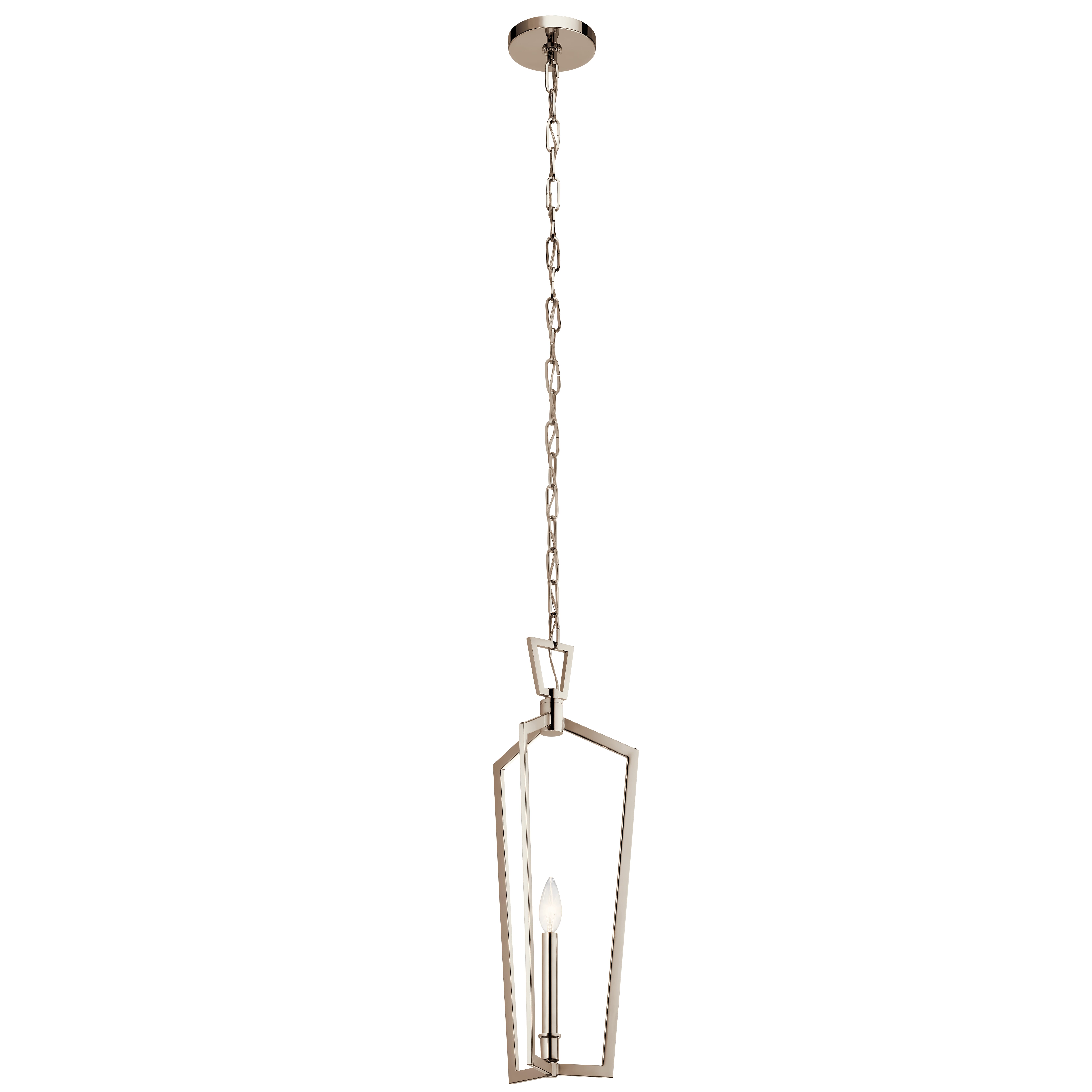 Kichler Abbotswell 1-Light Mini Pendant in Polished Nickel