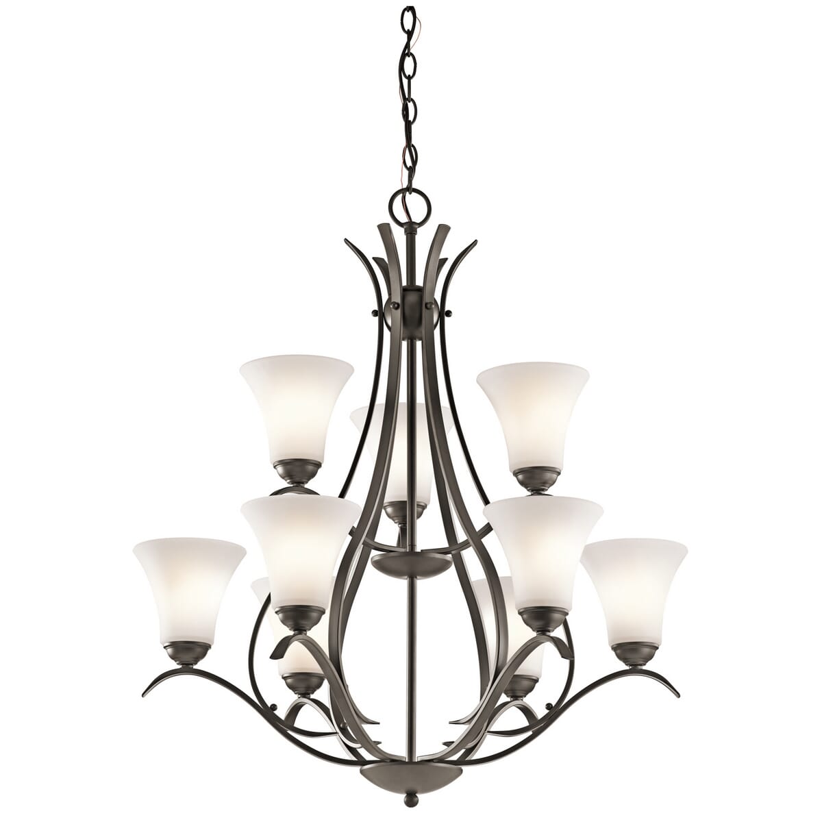 Kichler Keiran 9-Light Chandelier in Olde Bronze