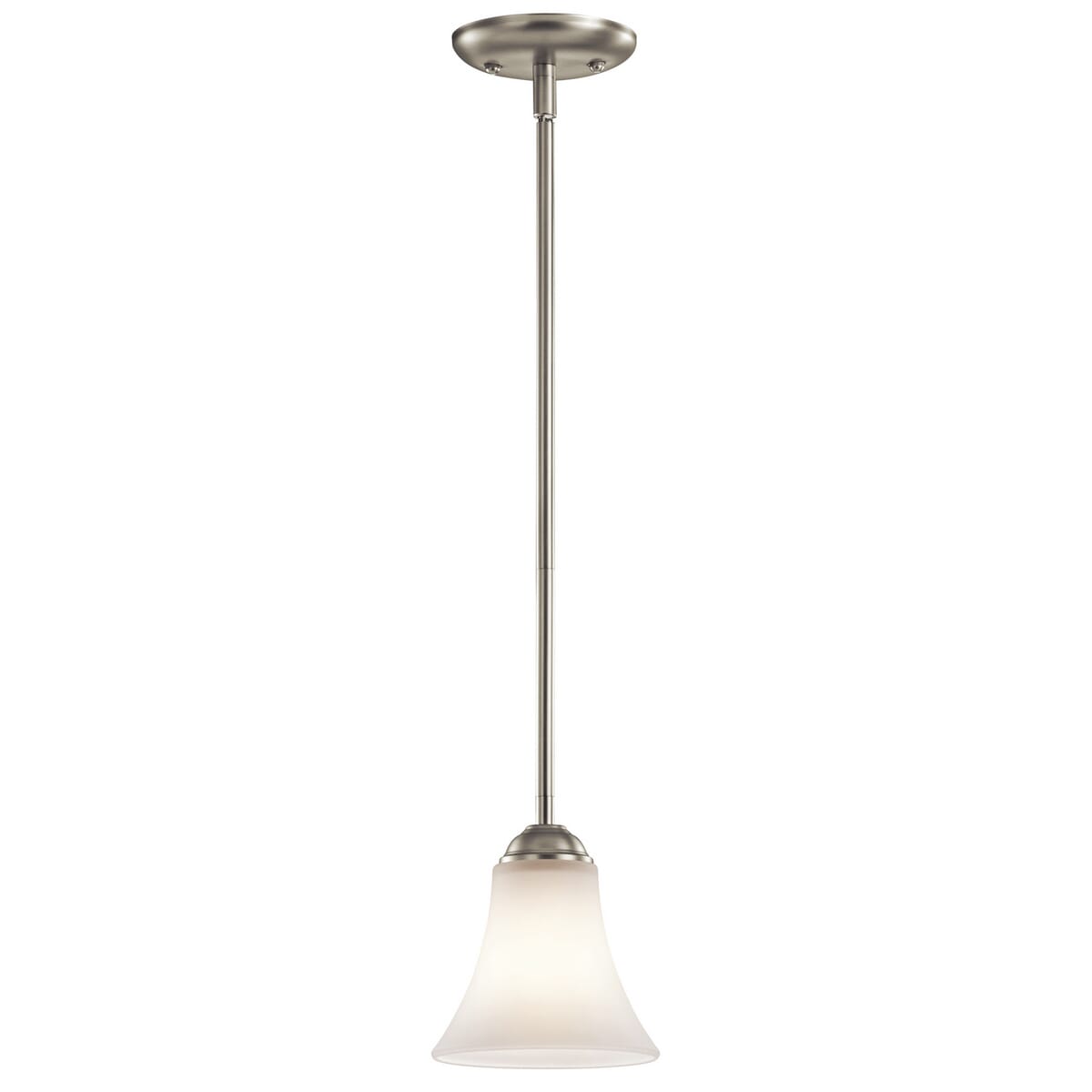 Kichler Keiran 1-Light Mini Pendant in Brushed Nickel