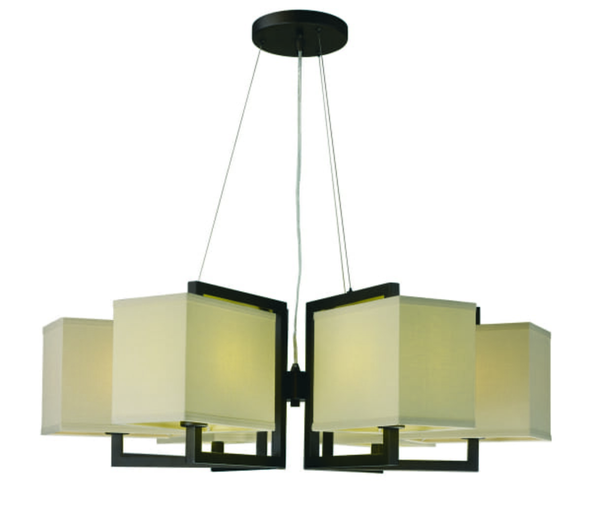 Maxim Lighting Baldwin 35.5" 6-Light Pendant in Dark Bronze