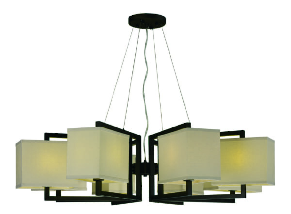 Maxim Lighting Baldwin 47.25" 8-Light Pendant in Dark Bronze