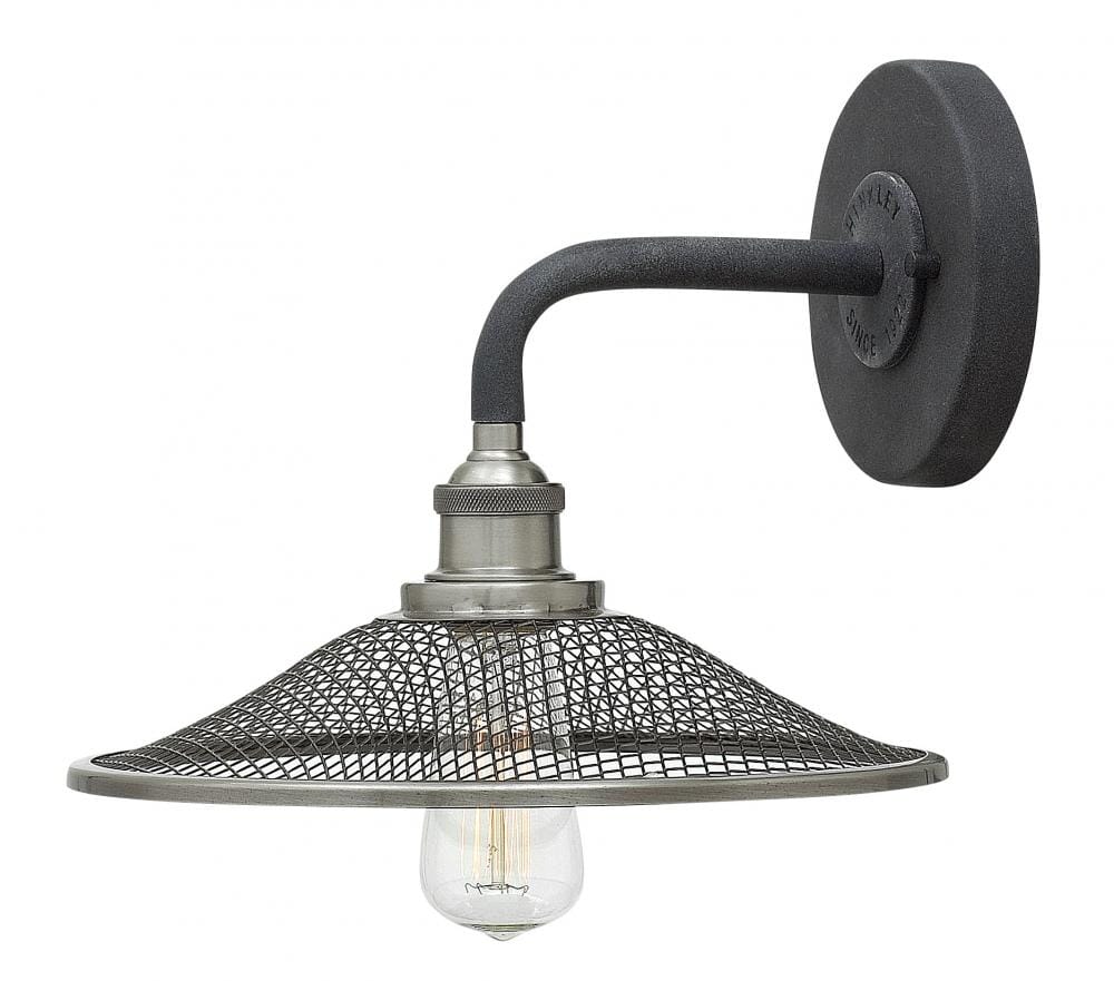 Hinkley Rigby 1-Light Wall Sconce in Aged Zinc