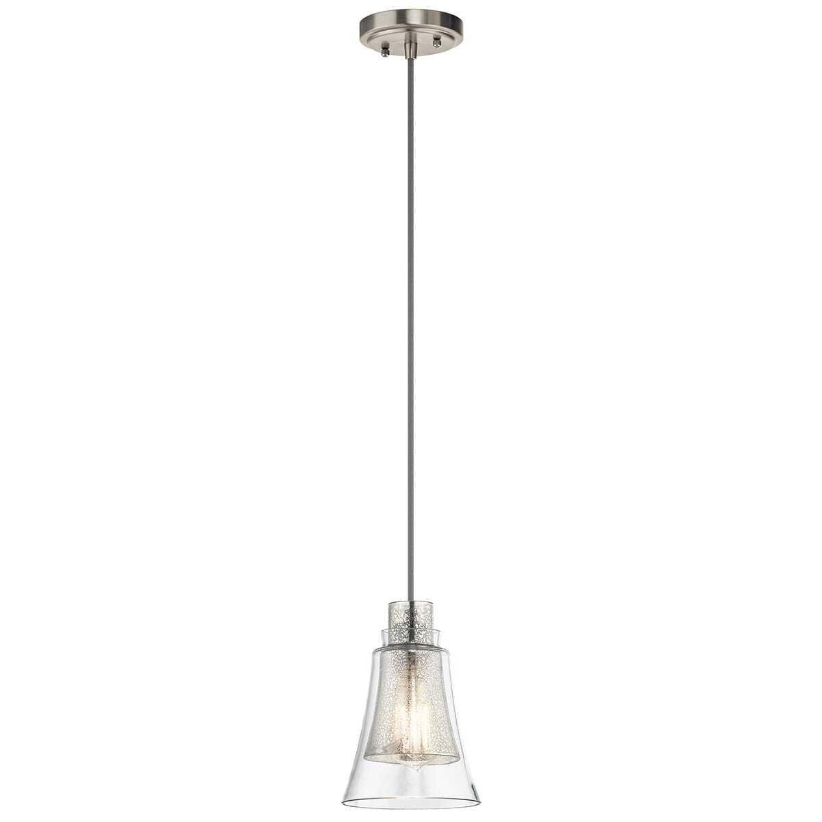 Kichler Evie 8.25" Mini Pendant in Brushed Nickel