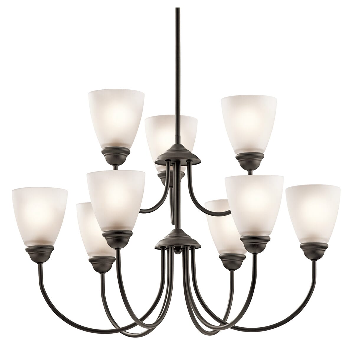 Kichler Jolie 9-Light Chandelier 2-Tier in Olde Bronze