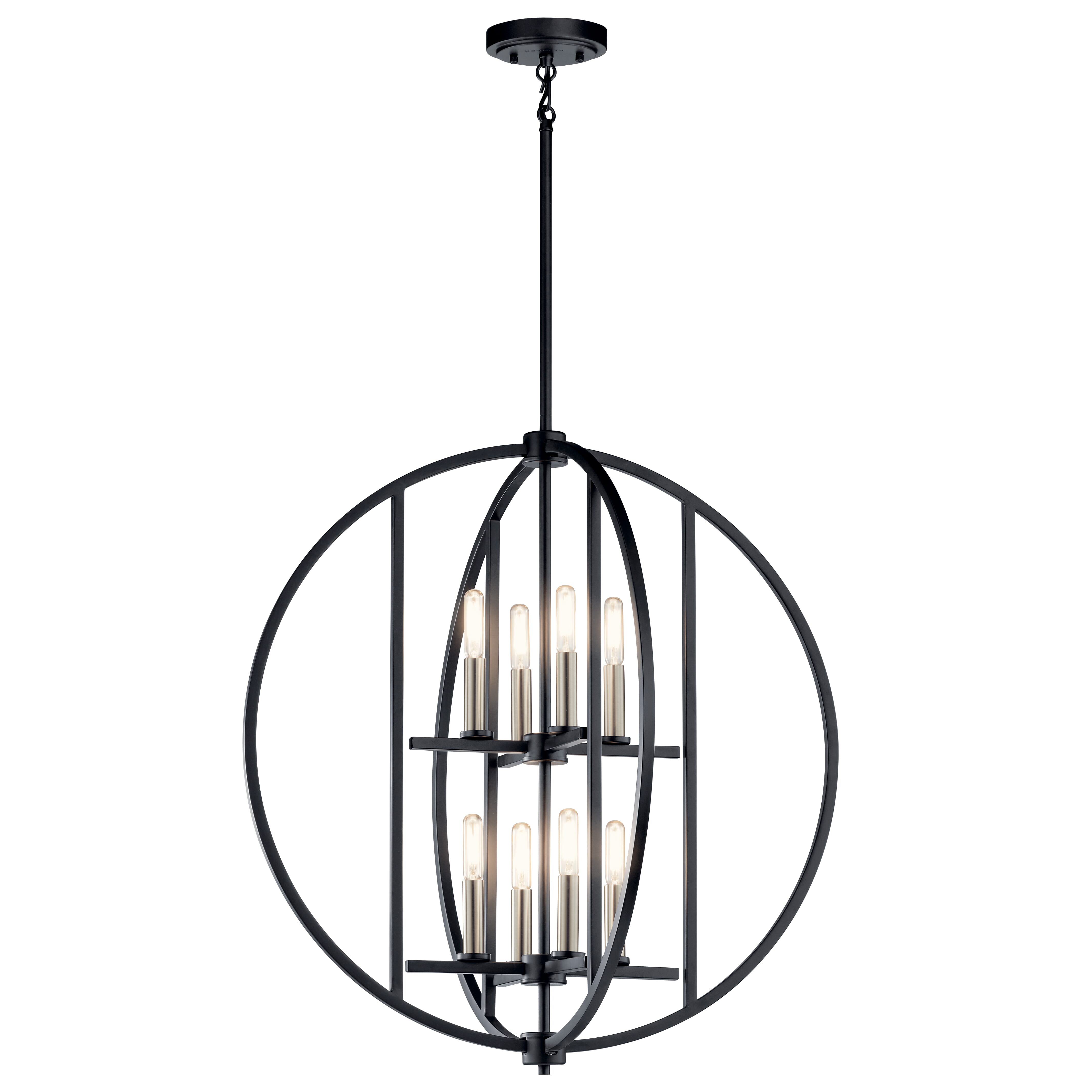 Kichler Samural 8-Light Chandelier in Black