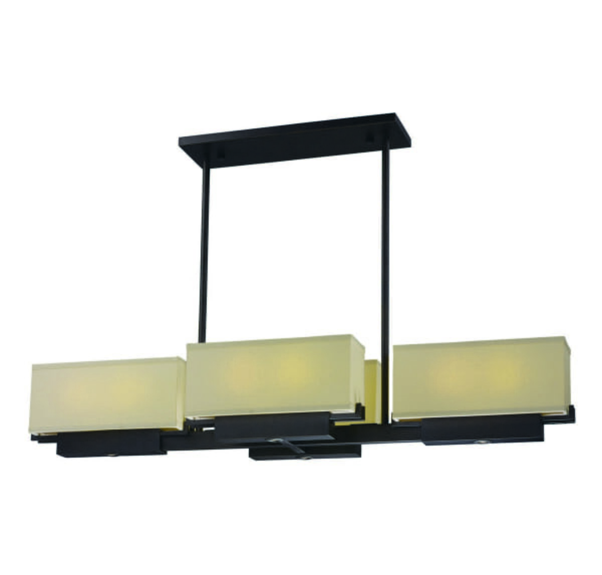 Maxim Lighting Esquire 13.75" 8-Light Linear Pendant in Dark Bronze