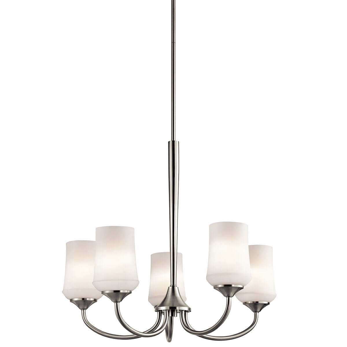 Kichler Aubrey 5-Light Medium Chandelier in Brushed Nickel