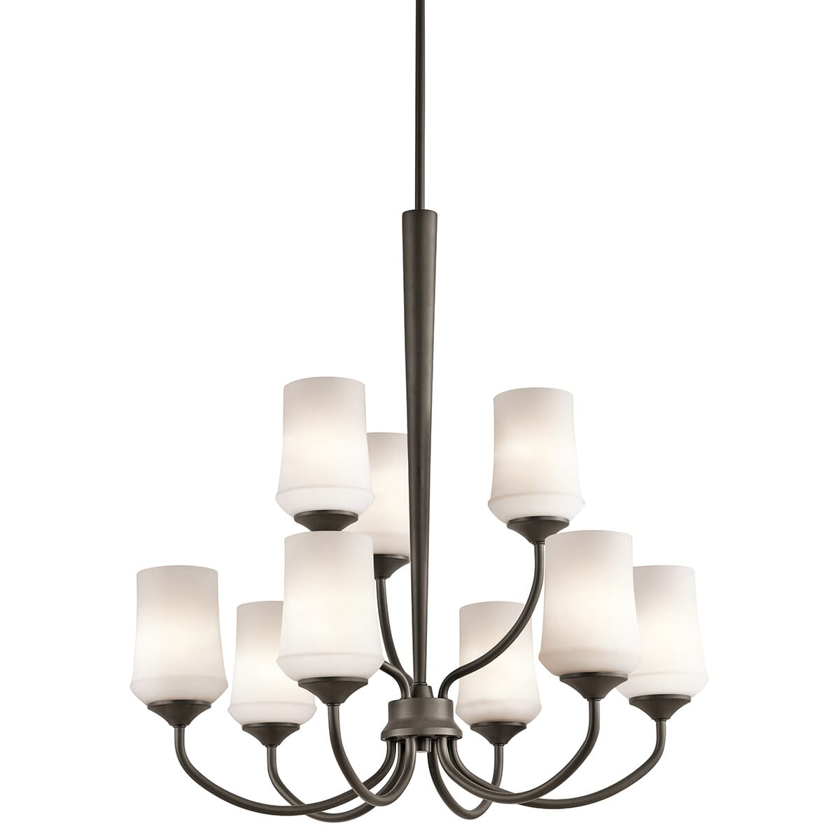 Kichler Aubrey 9-Light Chandelier 2-Tier in Olde Bronze