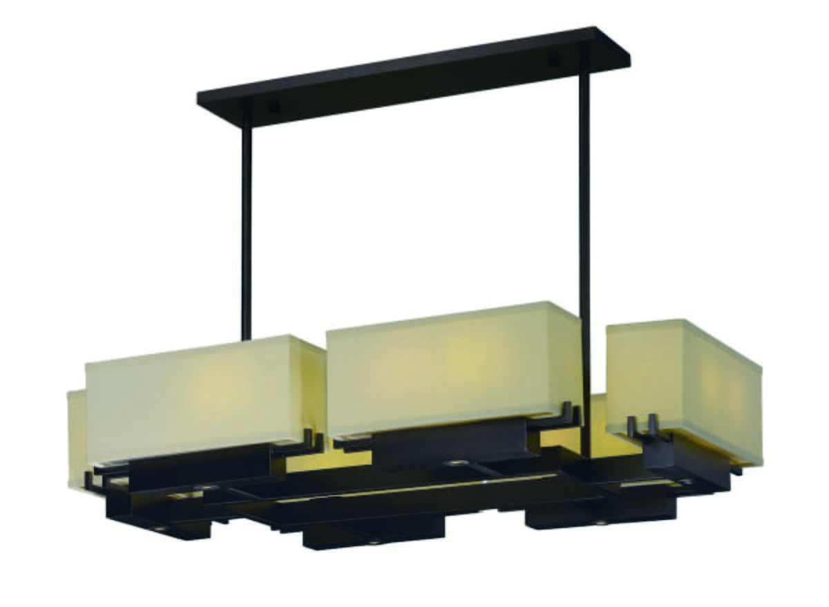 Maxim Lighting Esquire 41.25" 12-Light Linear Pendant in Dark Bronze