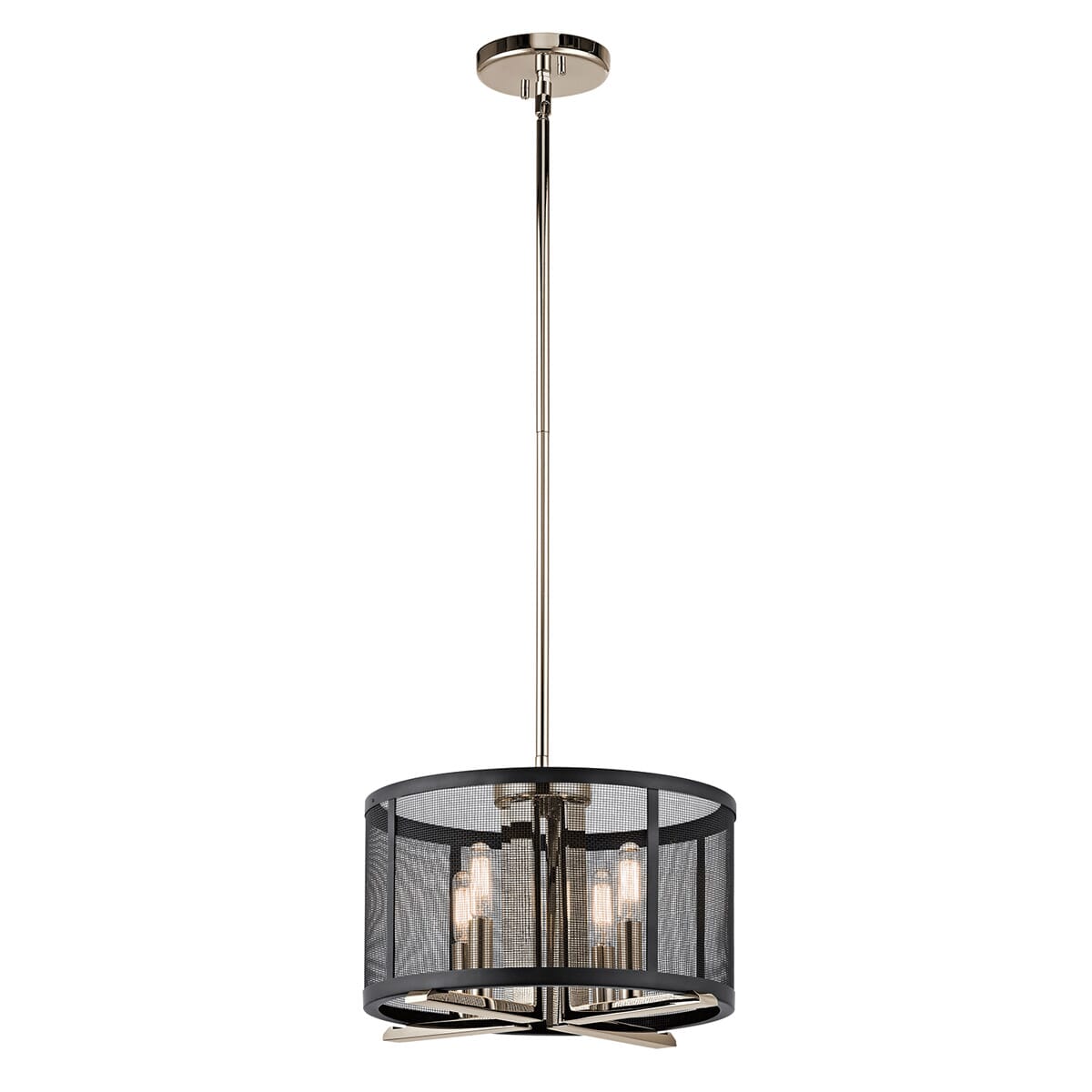 Kichler Titus 4-Light Pendant Light in Polished Nickel