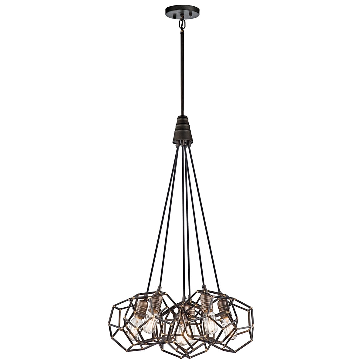 Kichler Rocklyn 6-Light Chandelier in Raw Steel