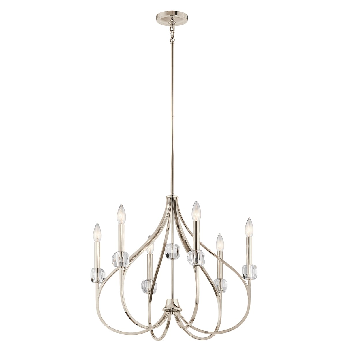 Kichler Eloise 6-Light Chandelier in Polished Nickel