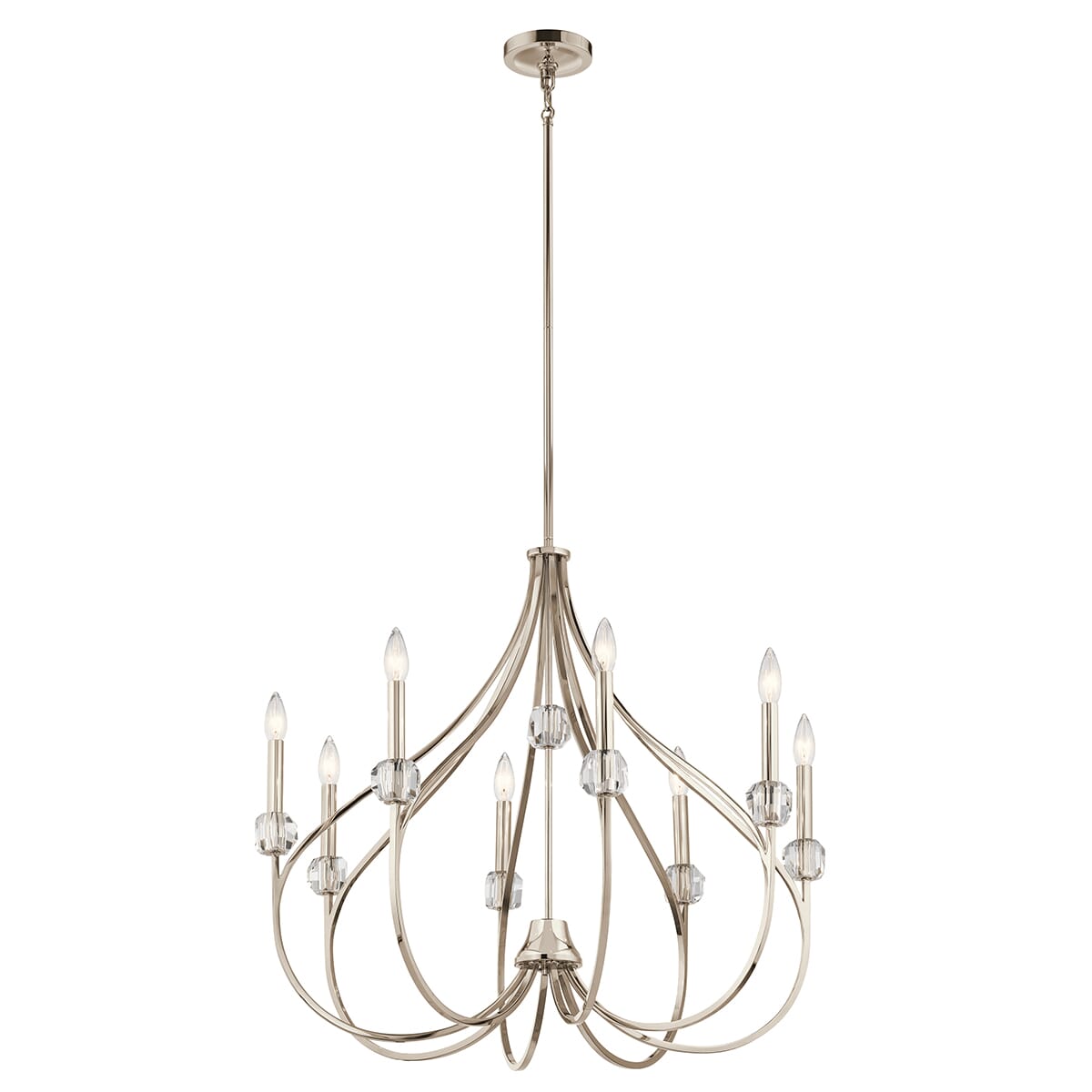 Kichler Eloise 8-Light Chandelier in Polished Nickel