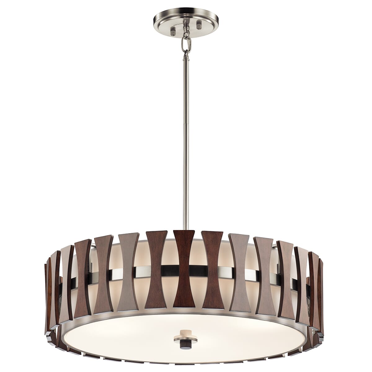 Kichler Cirus 4-Light Pendant/Semi Flush in Auburn Stained Finish