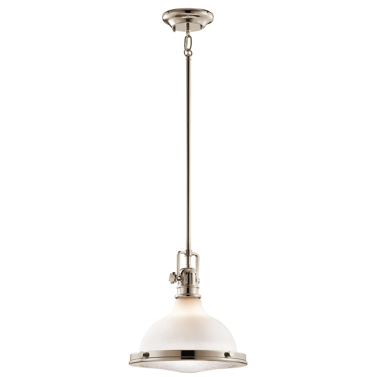 Kichler Hatteras Bay 11.5" Pendant in Polished Nickel
