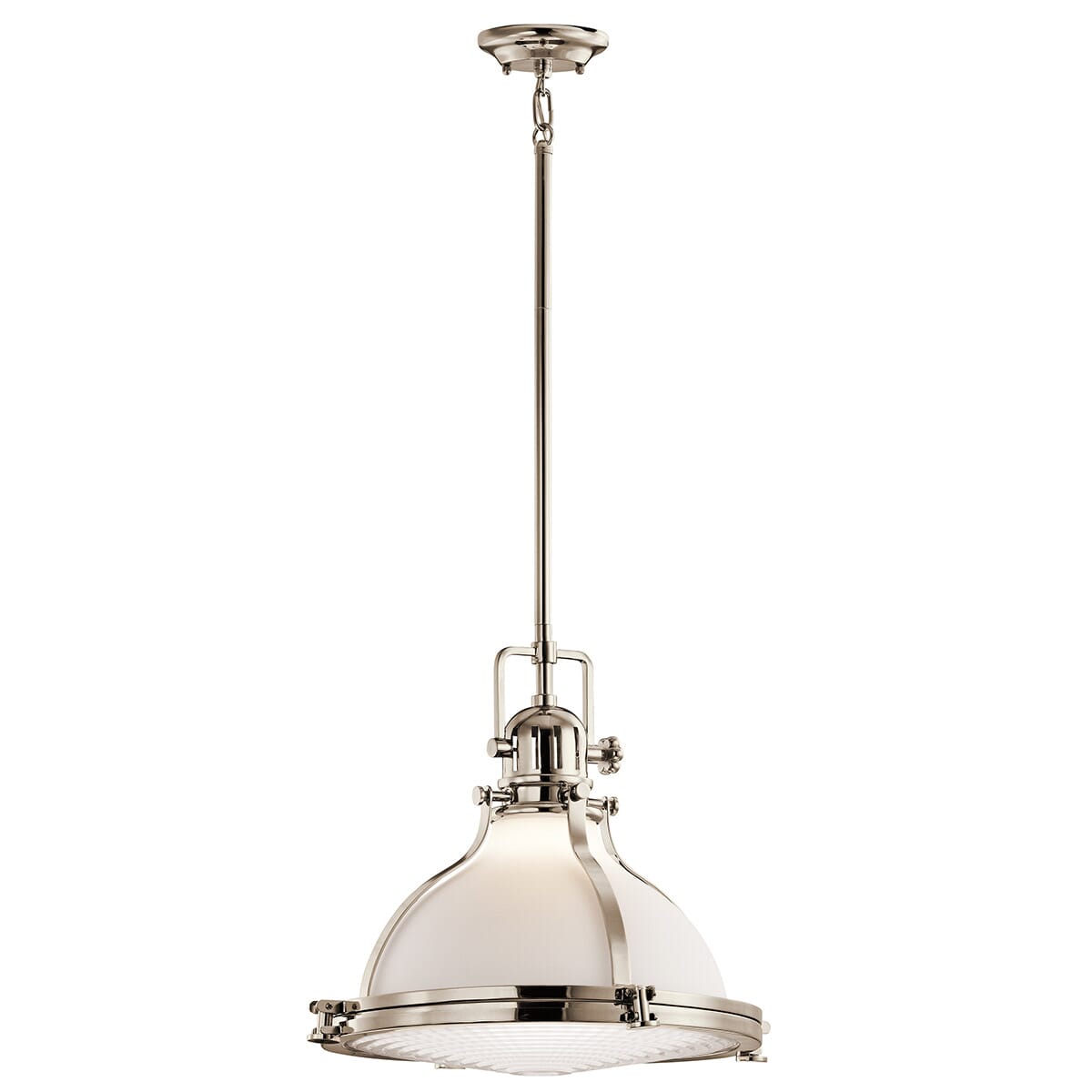 Kichler Hatteras Bay 18" Pendant in Polished Nickel