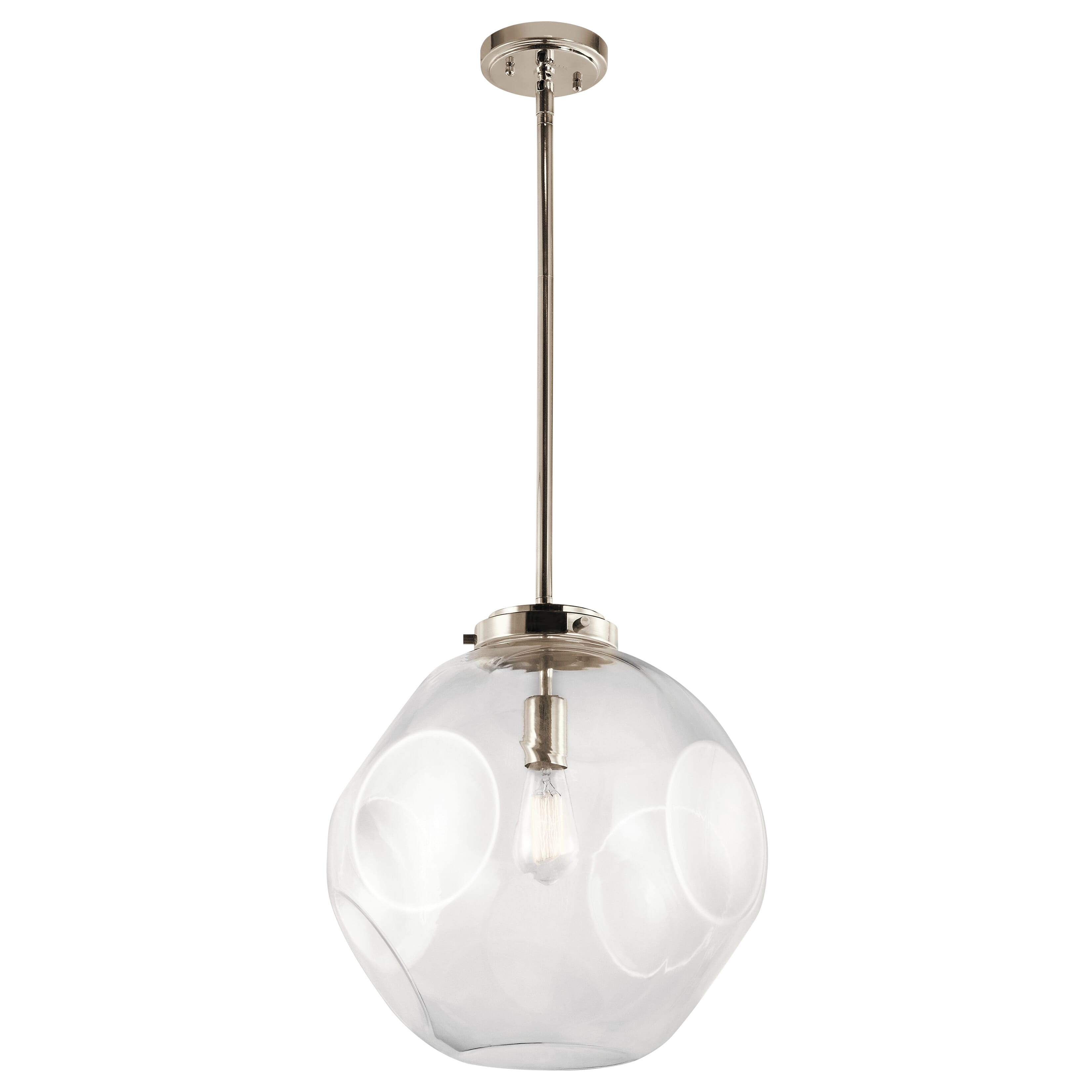 Kichler Ellis Pendant 1-Light in Polished Nickel
