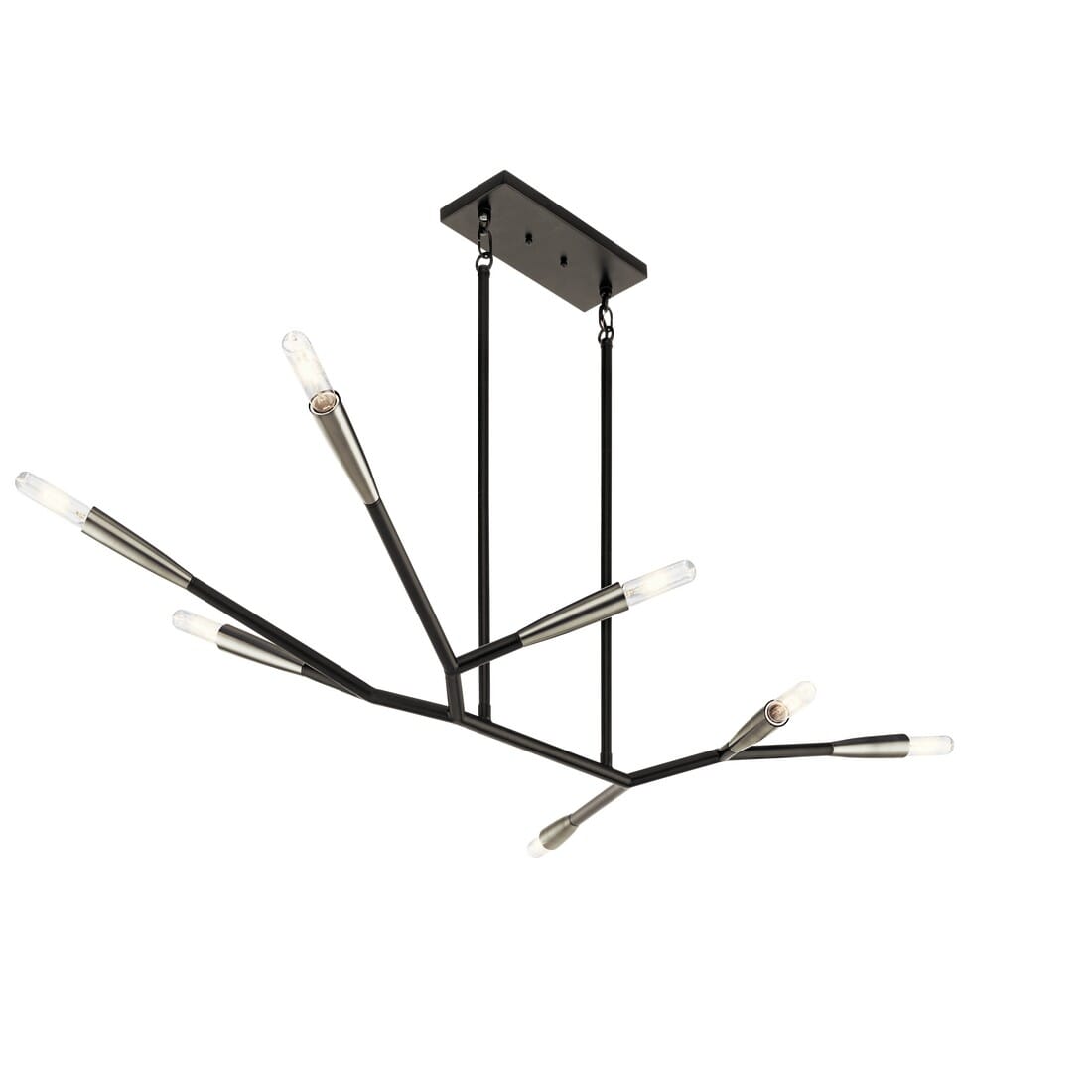 Kichler Branches 49.25" 7-Light Chandelier in Black