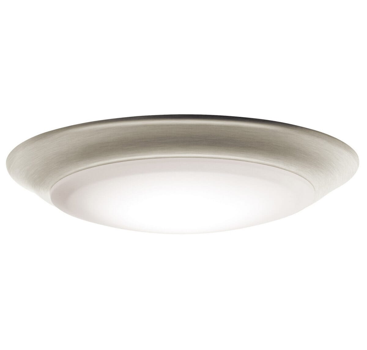 Kichler 7.5" 3000K PC Lens Flush Mount in Brushed Nickel