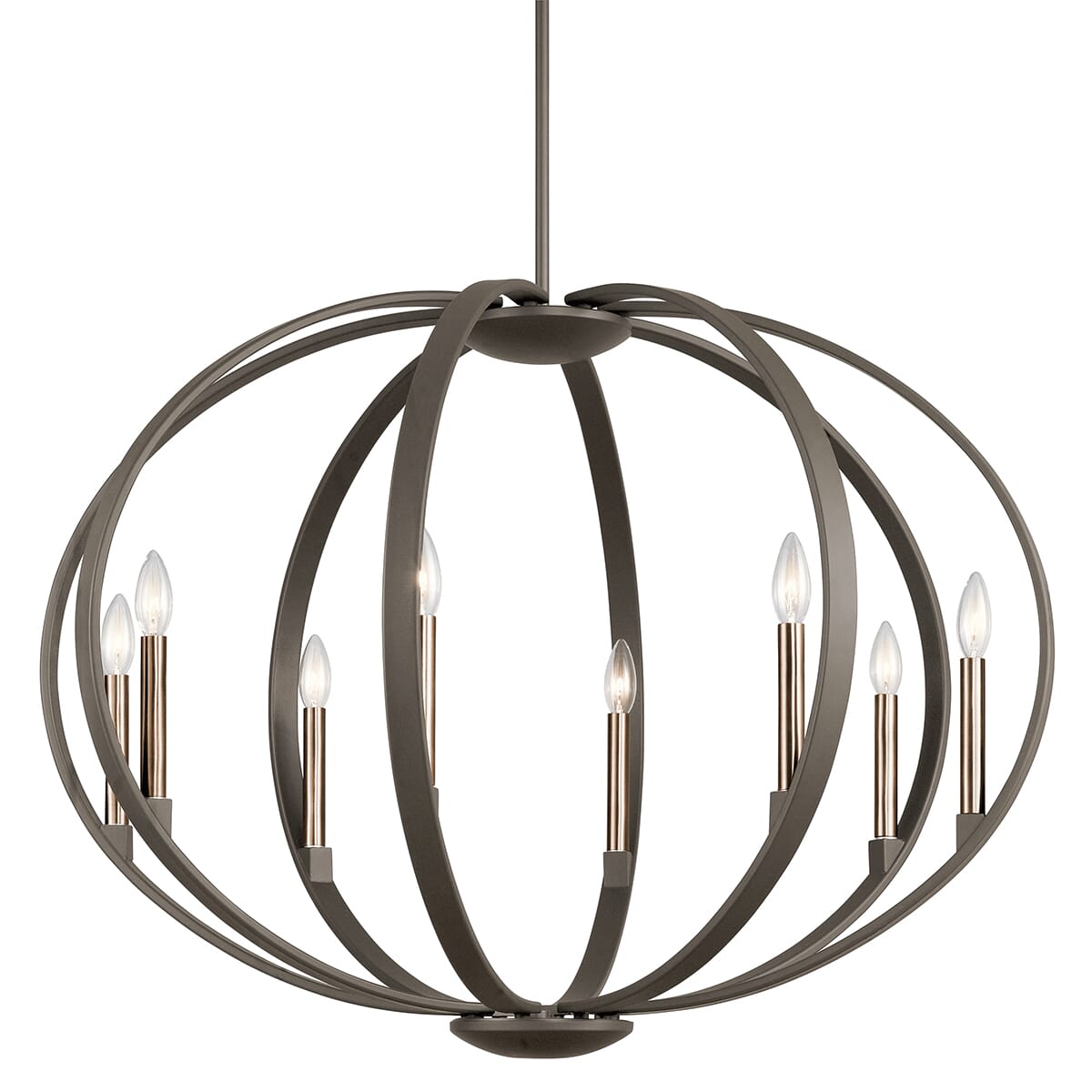 Kichler Elata 8-Light Drum Pendant in Olde Bronze