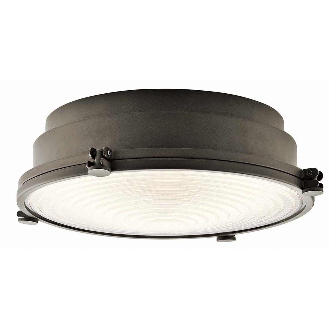 Kichler Hatteras Bay 13.25" LED Ceiling Light in Olde Bronze