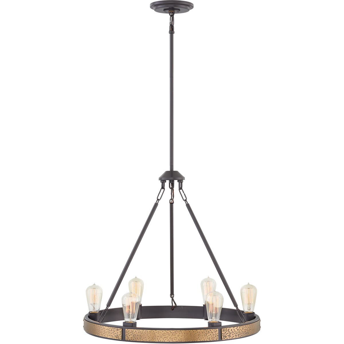 Hinkley Everett 6-Light Single Tier Chandelier in Bronze