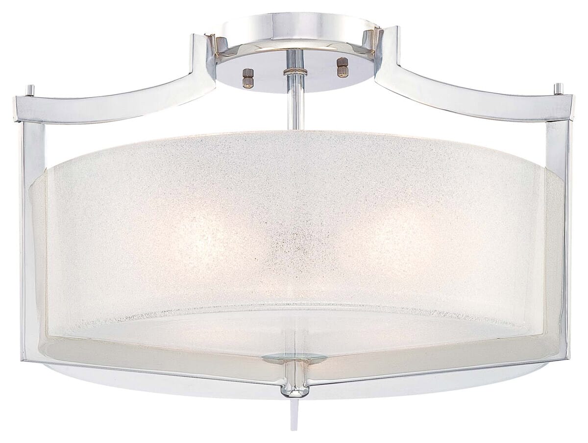 Minka Lavery Clarte 3-Light Ceiling Light in Chrome