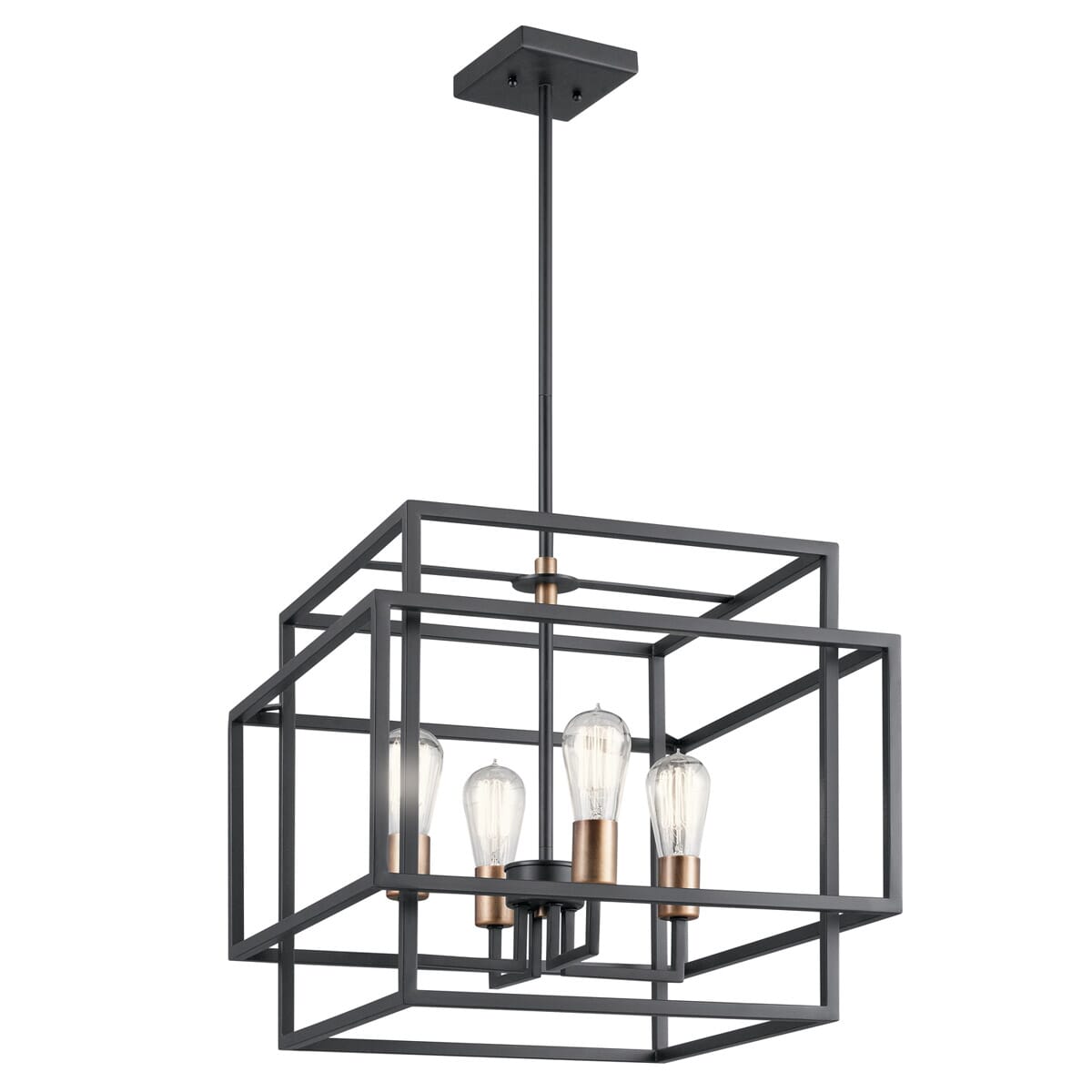 Kichler Taubert 18" 4-Light Pendant in Black