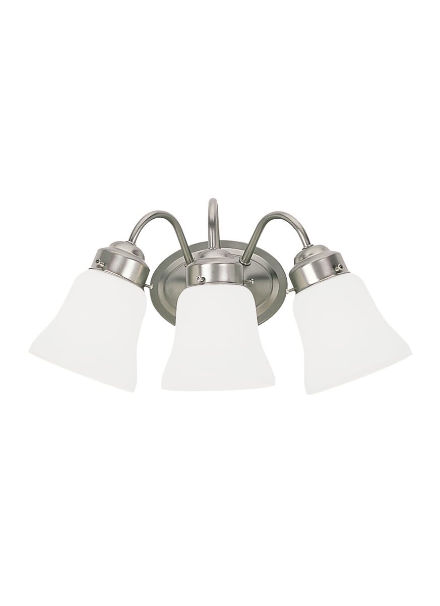 Sea Gull Westmont 3-Light 17" Bathroom Vanity Light in Brushed Nickel