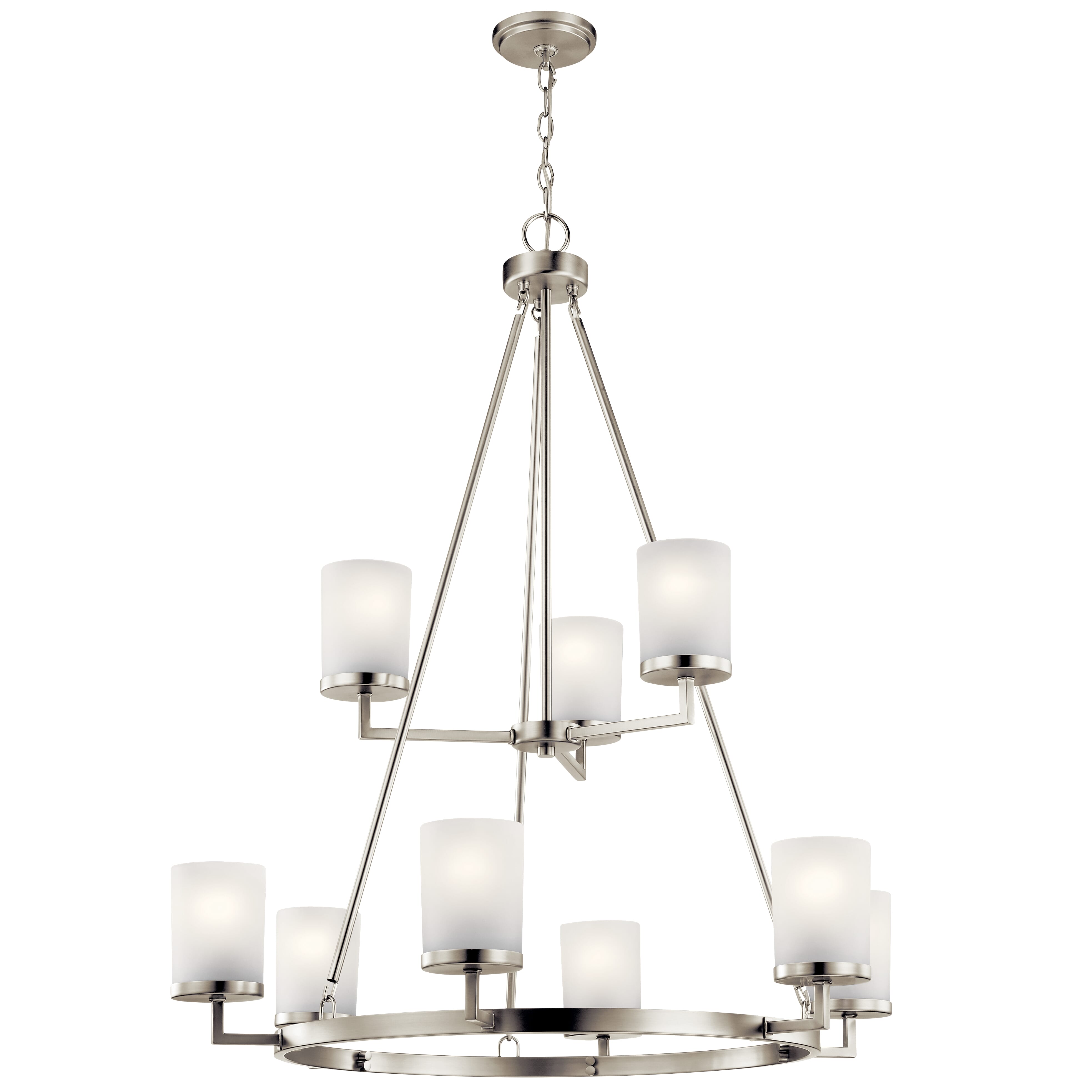 Kichler Daimlen 9-Light Chandelier in Brushed Nickel