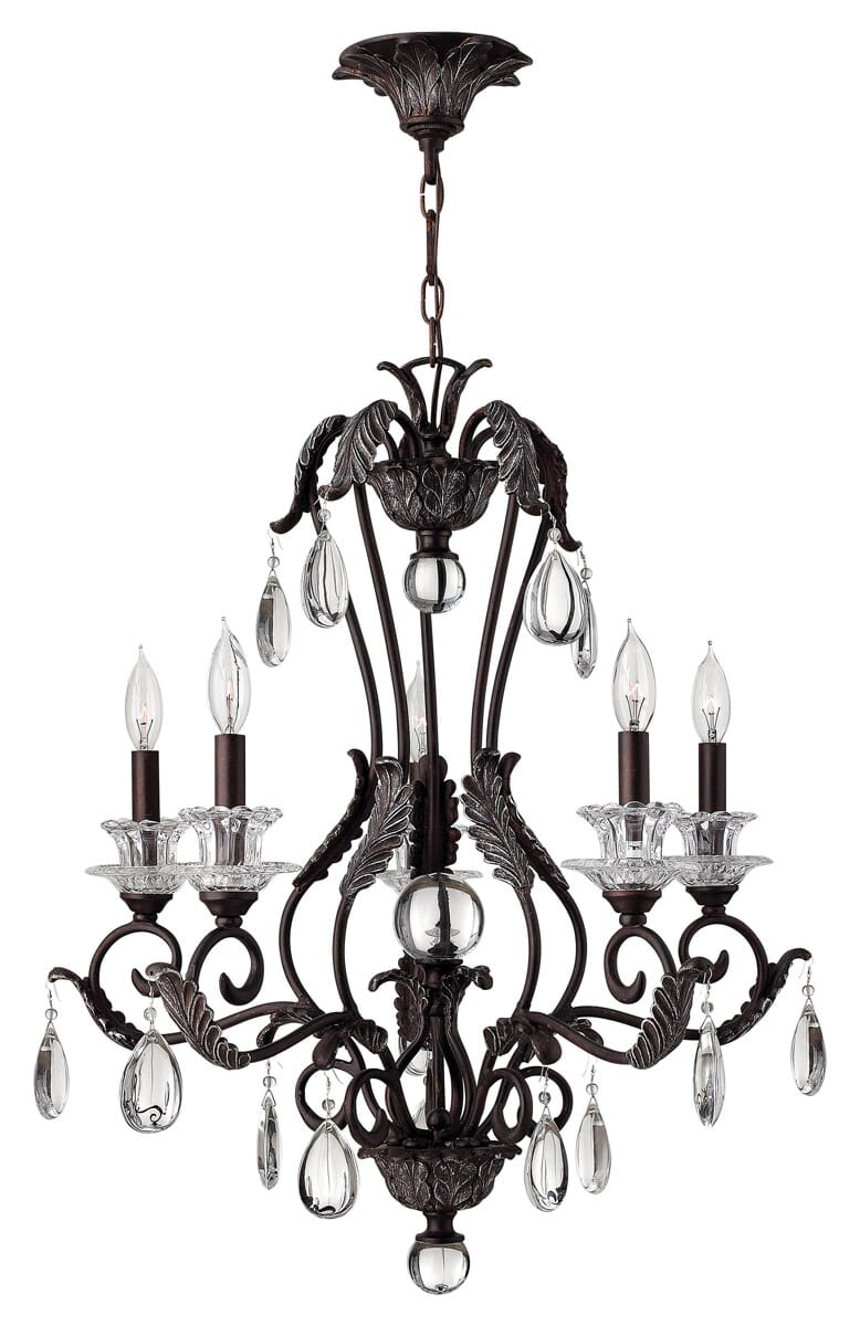 Hinkley Marcellina 5-Light Single Tier Chandelier in Golden Bronze