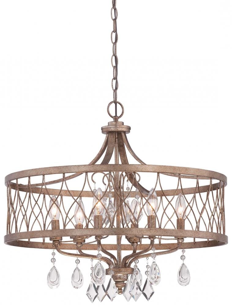 Minka Lavery West Liberty 6-Light Chandelier in Olympus Gold