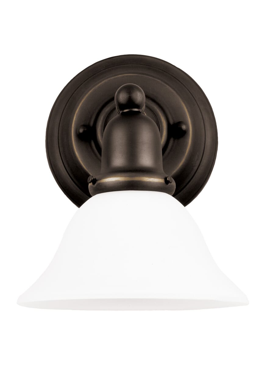 Sea Gull Sussex 8" Bathroom Vanity Light in Heirloom Bronze