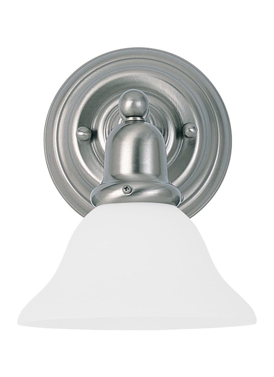 Sea Gull Sussex 8" Bathroom Vanity Light in Brushed Nickel