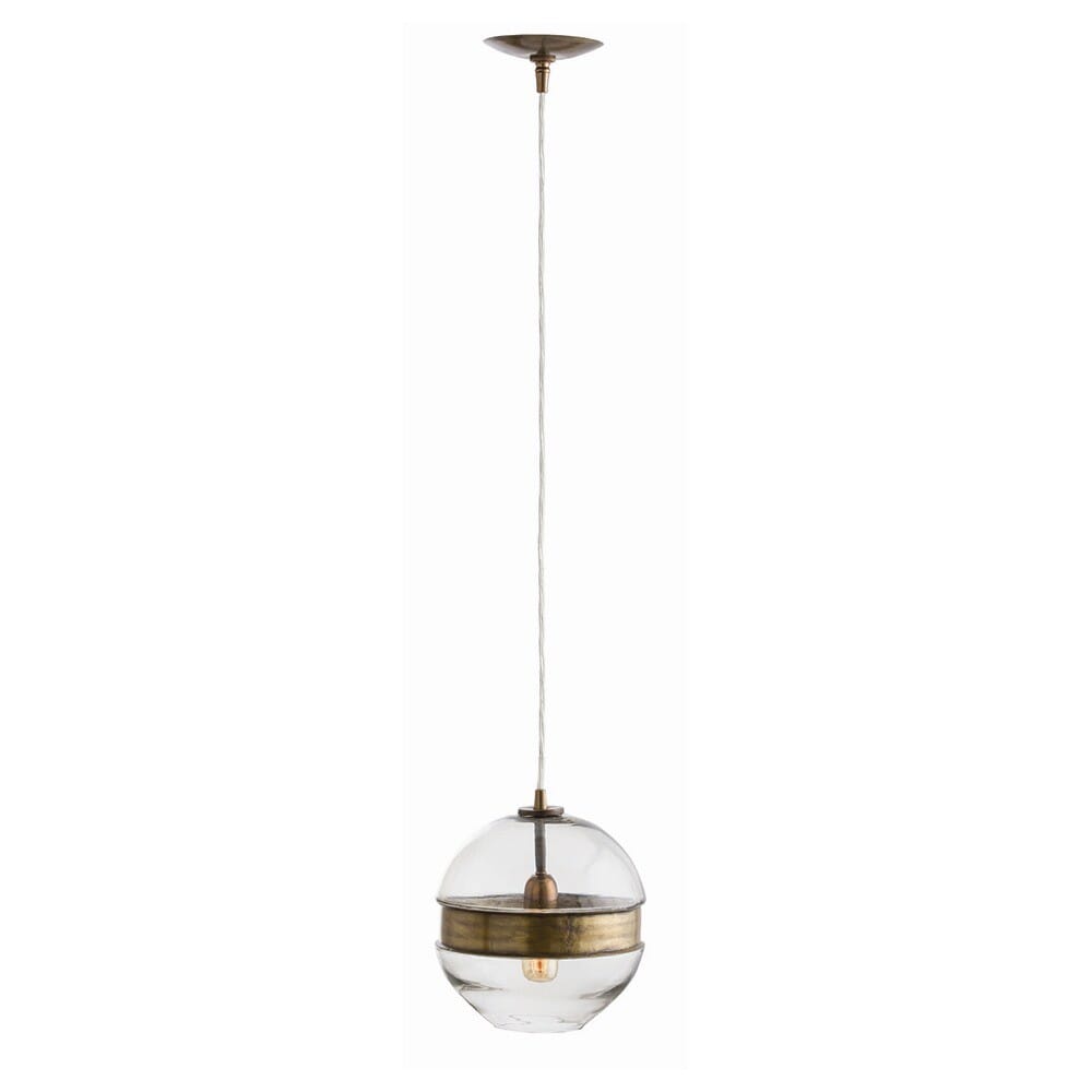 Arteriors Garrison 9.5" Round Pendant in Clear