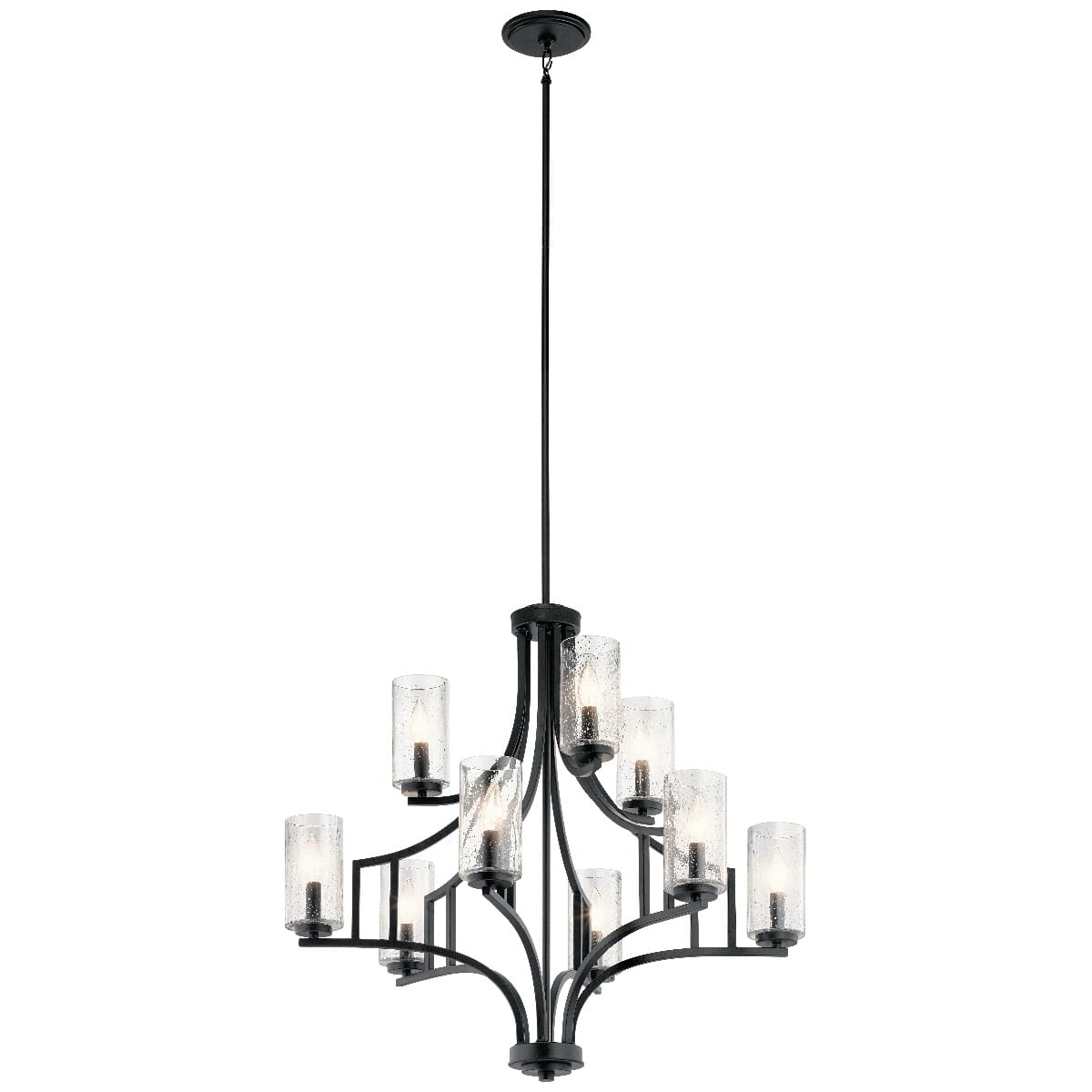 Kichler Vara Chandelier 9-Light in Distressed Black