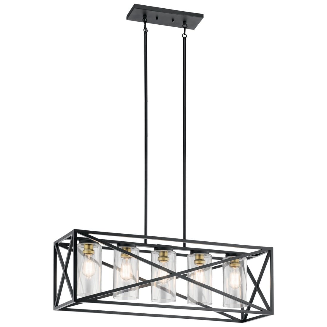 Kichler Moorgate Linear Chandelier in Black