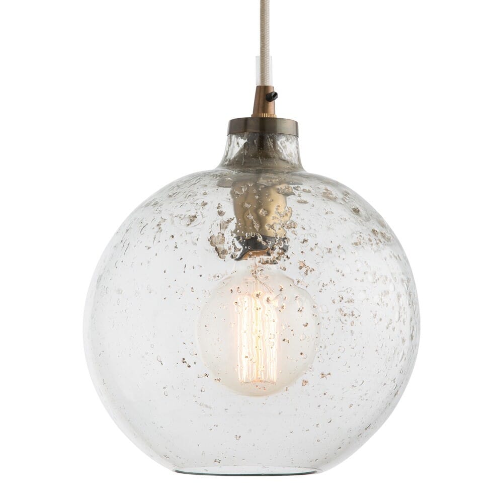 Arteriors Monica 9.5" Pendant in Sand Infused Glass