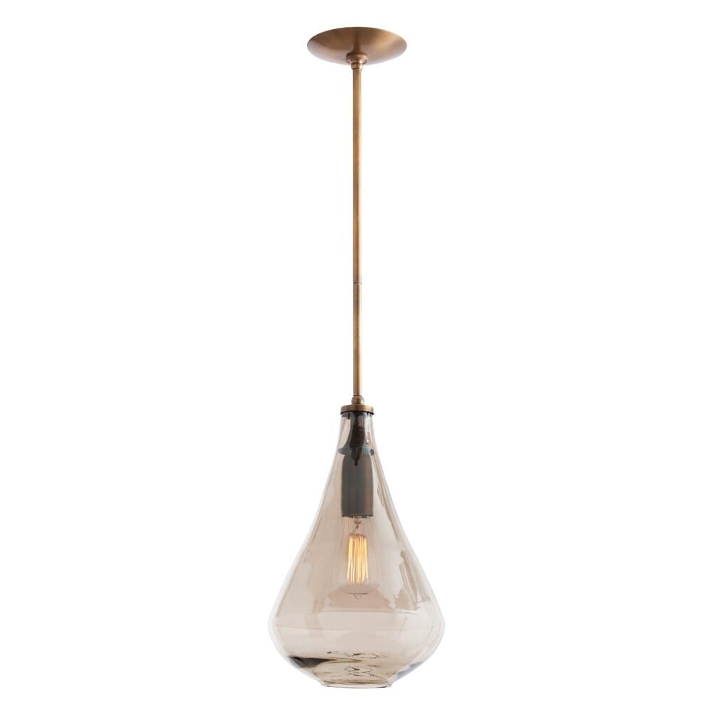 Arteriors Albert 9" Pendant in Smoke Luster