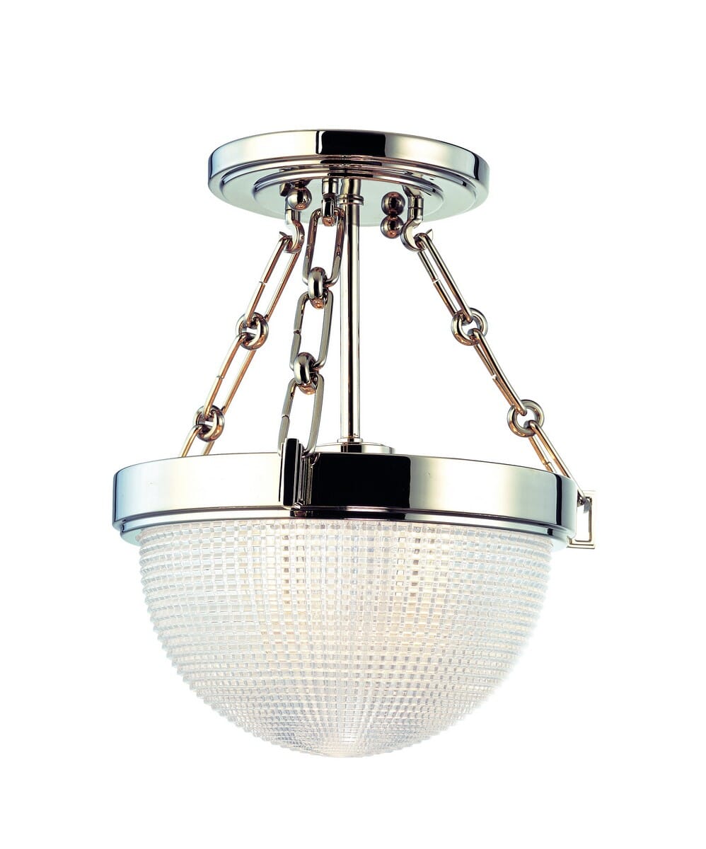 Hudson Valley Winfield Ceiling Light in Polished Nickel